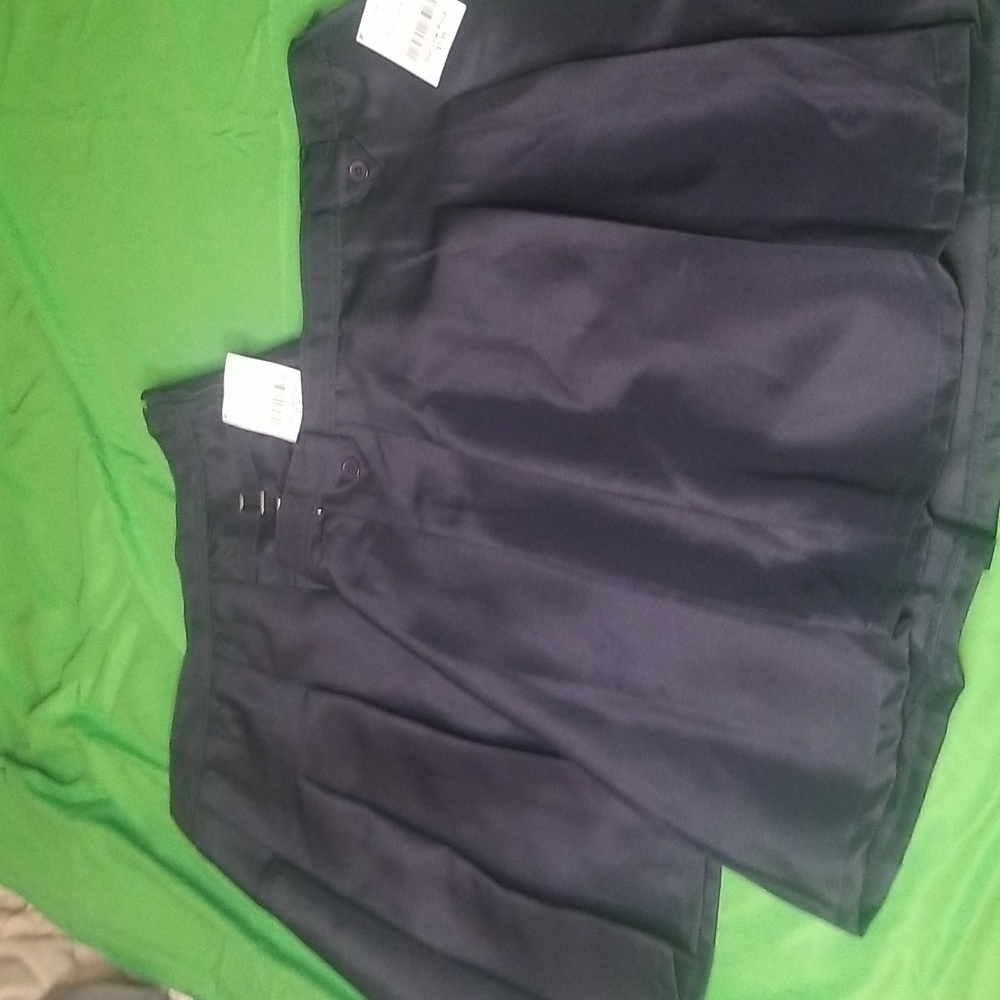 2 Navy Blue girl school uniform skirts